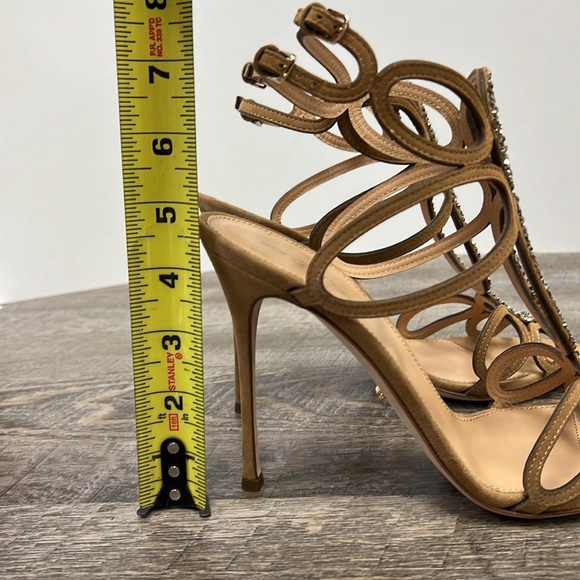 NEW Sergio Rossi FARRAH Crystal Embellished Caged Suede Heels EU 39 US 8.5 - Picture 14 of 14